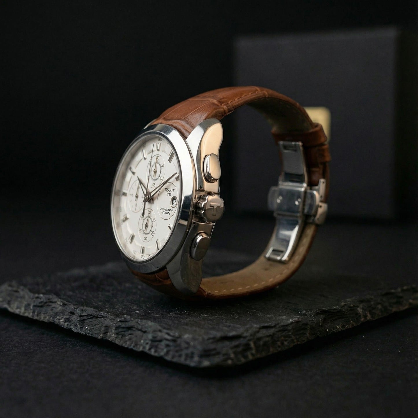Tissot Chronograph Brown Leather